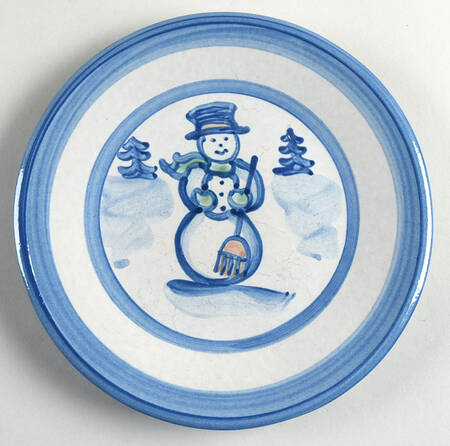Snowman Salad Plate