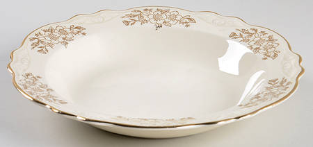 Woodland Gold Rim Soup Bowl