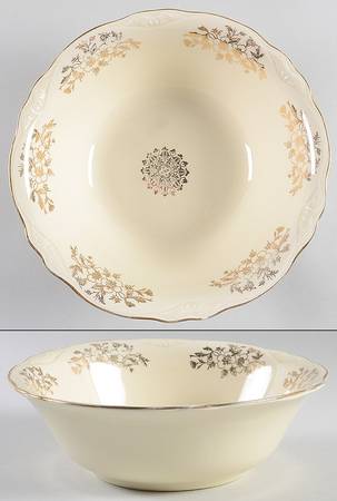 Woodland Gold 8" Round Vegetable Bowl