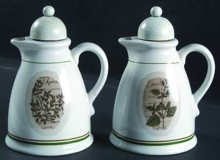 Savory Tyme Vinegar and Oil Set with Stoppers