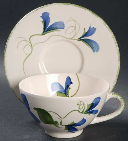 Clematis Breakfast Cup & Saucer Set