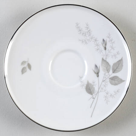 Grey Rose Saucer for Flat Cup