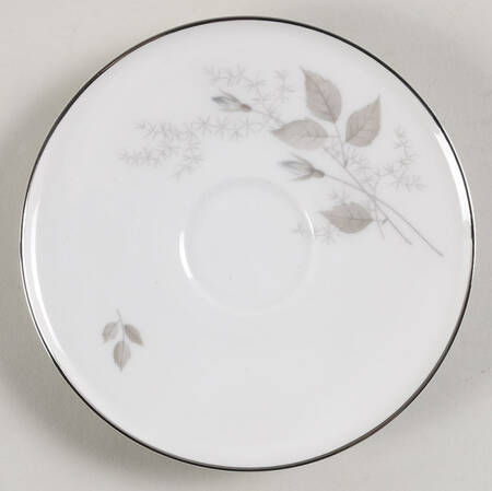 Grey Rose Saucer for Flat Cup