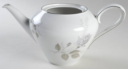 Grey Rose Teapot No Lid