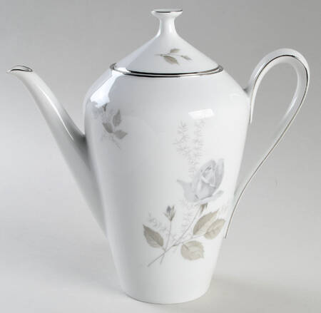 Grey Rose Coffee Pot & Lid