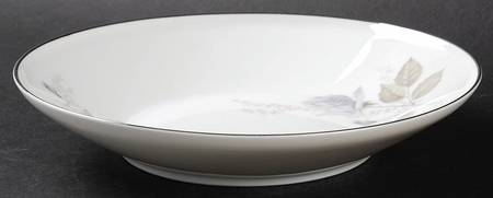 Grey Rose Coupe Soup Bowl
