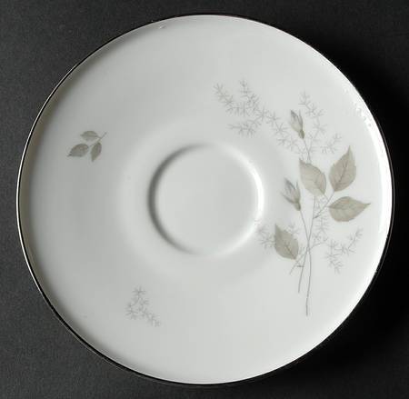 Grey Rose Saucer for Cream Soup Bowl