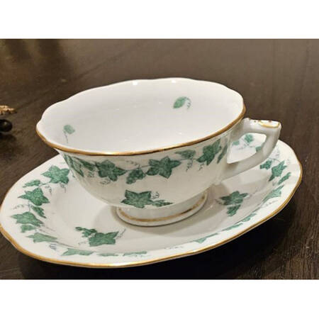 SZGV Footed Demitasse Cup & Saucer Set