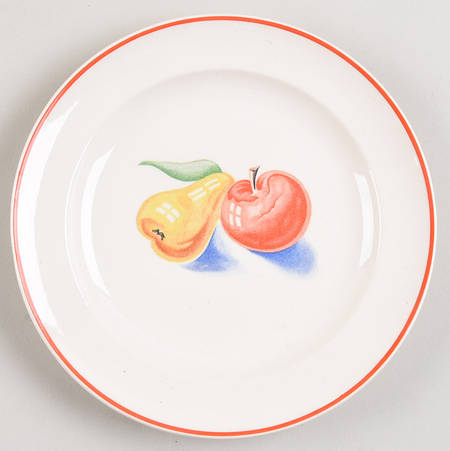 Red Apple I Bread & Butter Plate