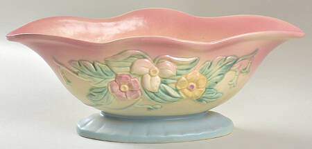 Wild Flower Blue and Pink Centerpiece/Console Bowl