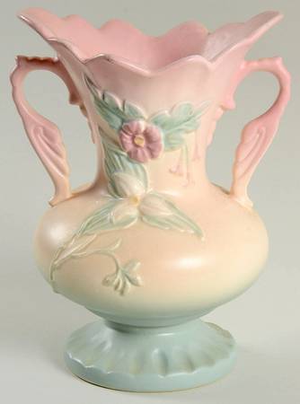 Wild Flower Blue and Pink 8" Vase
