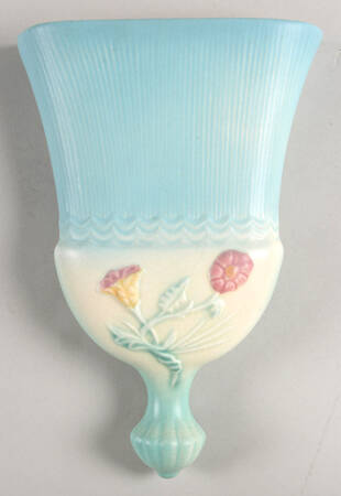 Bow Knot Blue and Turquoise 8" Wall Pocket Wisk Broom