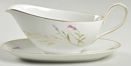 HUT787 Gravy Boat with Attached Underplate