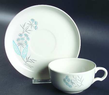 Royal Maytime Flat Cup & Saucer Set