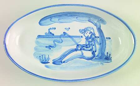 Fisherman 11" Oval Serving Platter