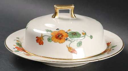 Nasturtium Round Covered Butter