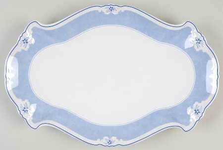 Estelle Bleu 13" Oval Serving Platter