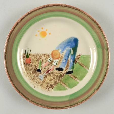 Garden Folk Salad Plate