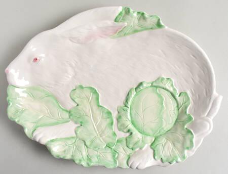 Rabbit Parade Chip Bowl/Plate for Chip & Dip Set