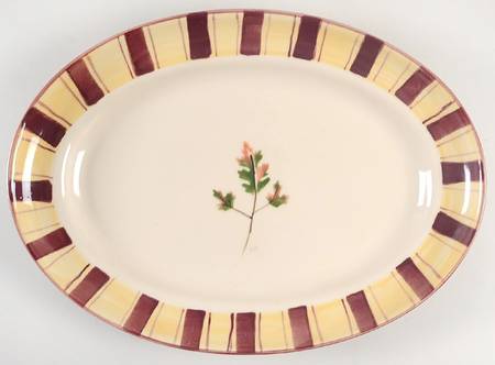 Autumn's Edge 16" Oval Serving Platter