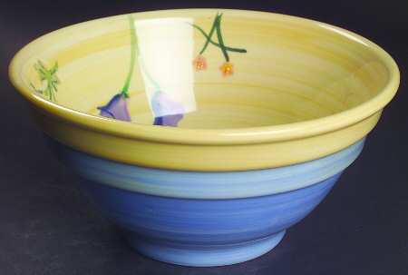 Prairie Flower 9" Ribbed Mixing Bowl