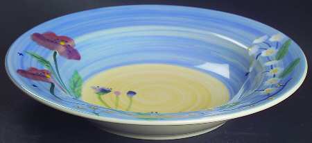 Prairie Flower Rim Soup Bowl