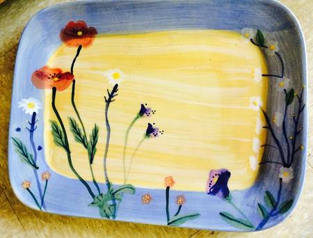 Prairie Flower 12" Rectangular Serving Platter