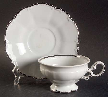 Orleans Footed Cup & Saucer Set