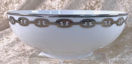 Chaine D'Ancre Gray (Platinum Trim) 7" Salad Serving Bowl