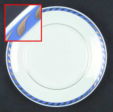 Candlelight Blue Salad Plate
