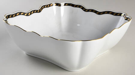 Candlelight Black Square Salad Serving Bowl