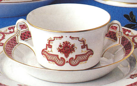 Athene Flat Cream Soup Bowl & Saucer Set