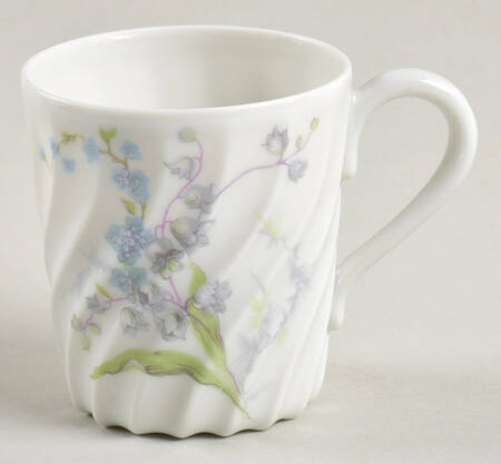 Muguet Myosotis Flat Demitasse Cup