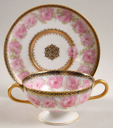 Schleiger 55-5 Footed Bouillon Cup & Saucer