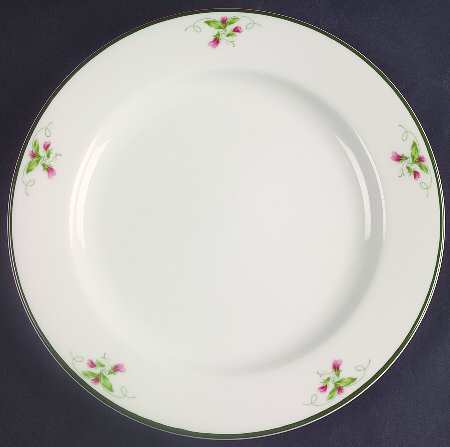 Pink Violets Salad Plate