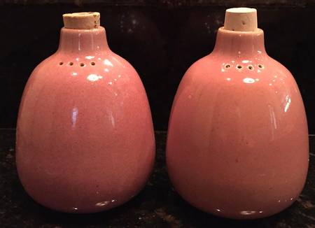 Heath Rose (Coupe) Salt & Pepper & Cork Stopper Tops