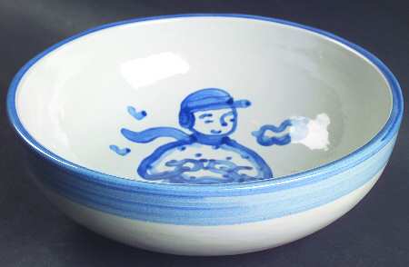 Skier 8" Round Vegetable Bowl