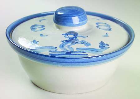 Skier Large Butter Tub & Lid