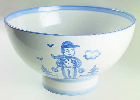 Skier Punch Bowl & Stand