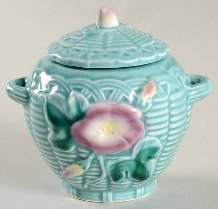 Morning Glory Sugar Bowl & Lid