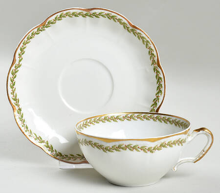 Schleiger 751a Flat Cup & Saucer Set