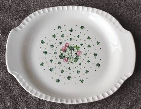 Lucky Clover 12" Oval Serving Platter