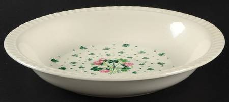 Lucky Clover Rim Soup Bowl