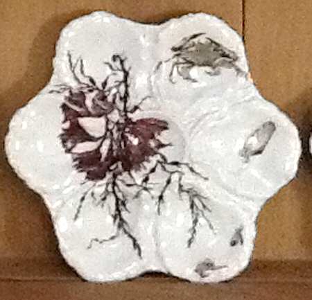 Sea Life Oyster Plate