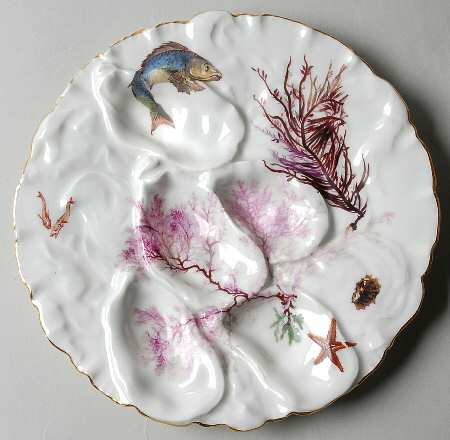 Sea Life Oyster Plate