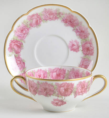 Schleiger 55k Flat Bouillon Cup & Saucer