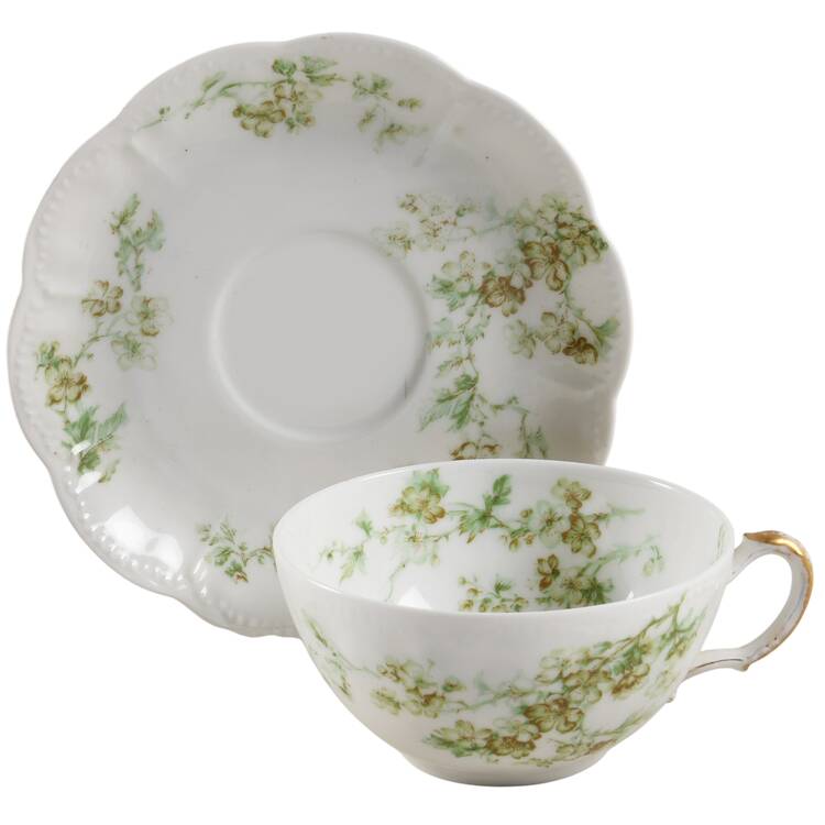 Schleiger 58k Flat Cup & Saucer Set