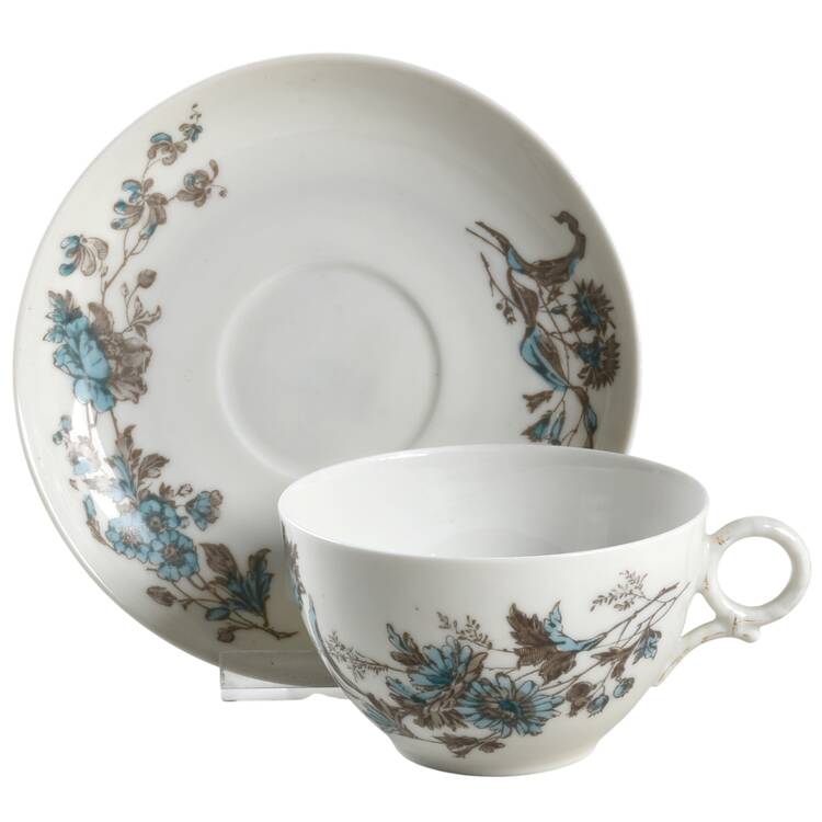 Schleiger 77 Flat Cup & Saucer Set by Haviland