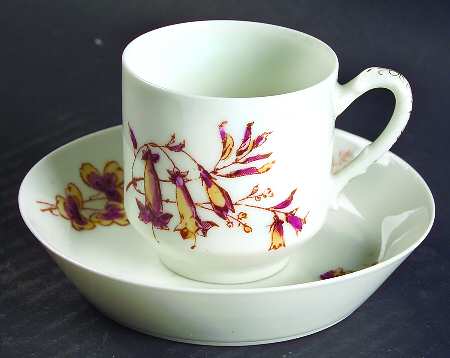 Schleiger 77d Flat Demitasse Cup & Saucer Set
