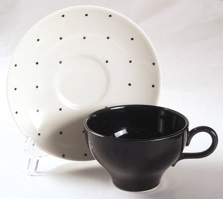 Confetti Footed Cup & Saucer Set